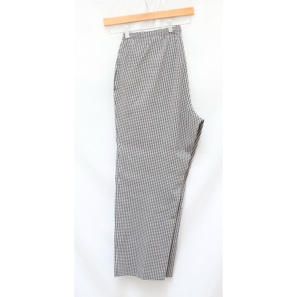 Chapter One Pants Straight Plaid Gigham Check plus size office career classic 20
